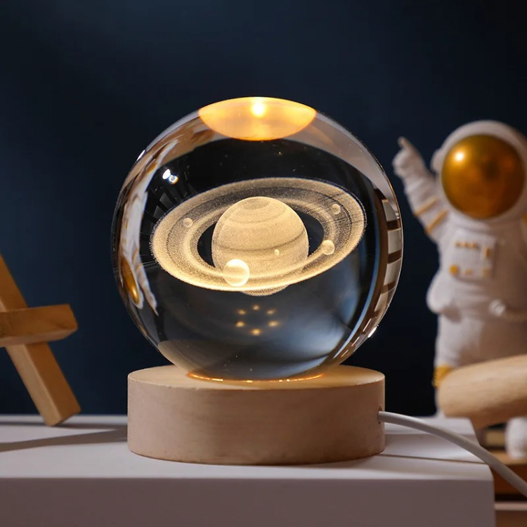 MercuryOrb - Celestial Glass Globe Night Light