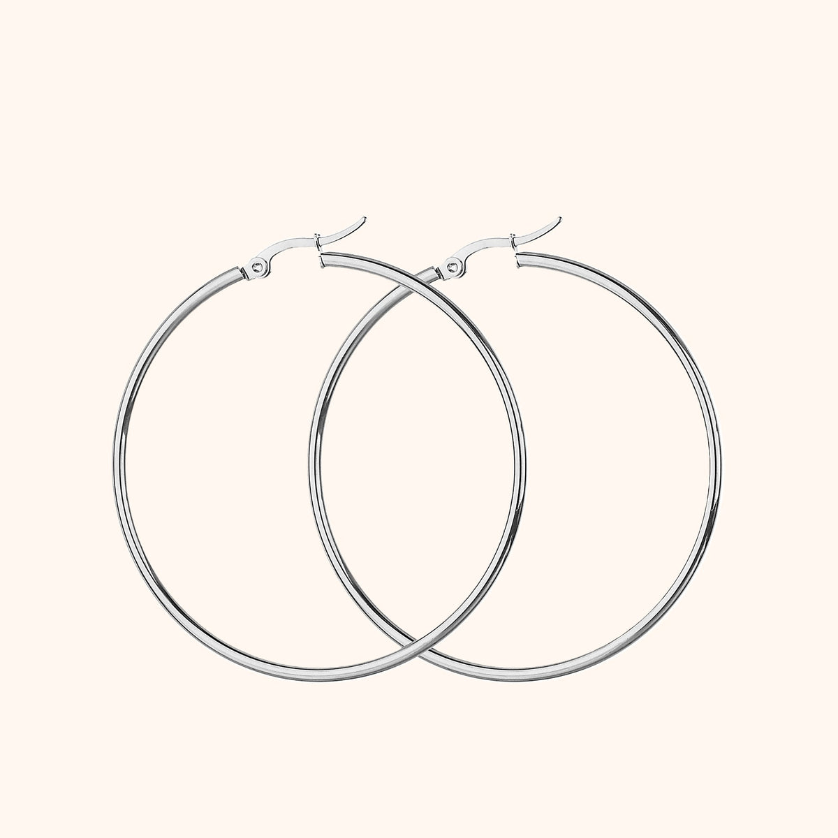 Blythora - Elegant Large Hoop Earrings