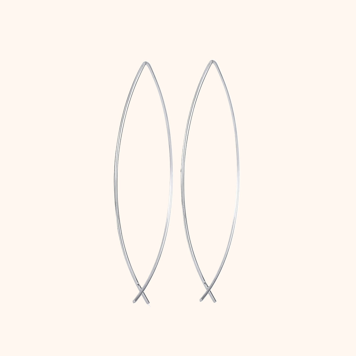 Lina Earrings - Chic Minimalist Silver Drop Earrings
