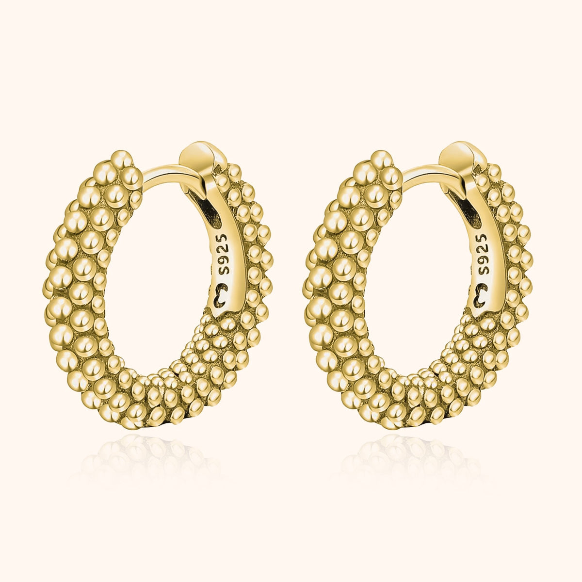 Aurilia - Elegant Sterling Silver Hoop Earrings