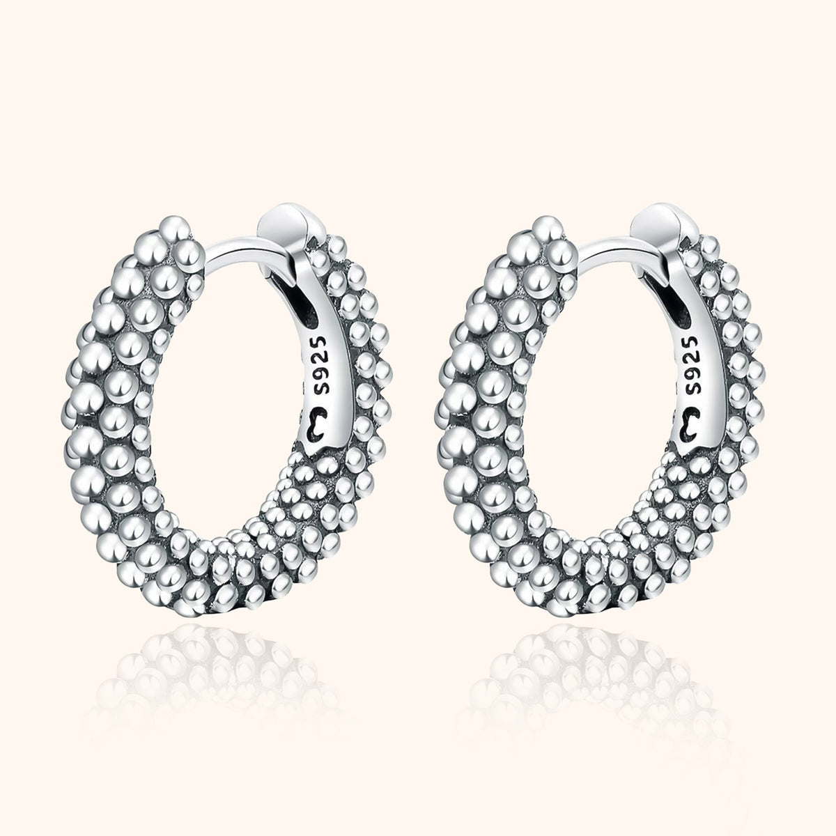 Aurilia - Elegant Sterling Silver Hoop Earrings