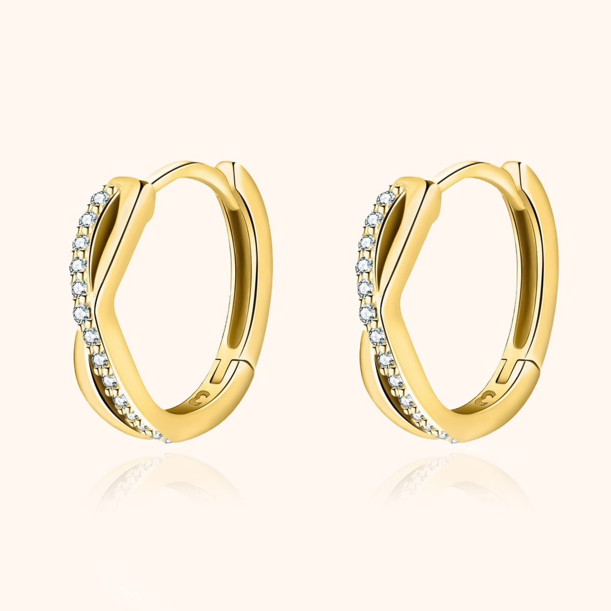 Sophia Cross Earrings - Elegant Sparkle for Every Style