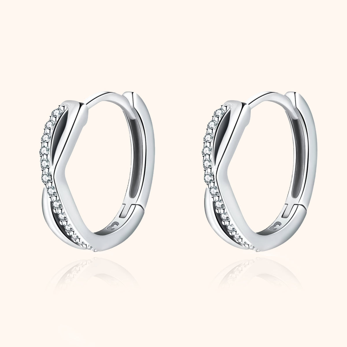 Sophia Cross Earrings - Elegant Sparkle for Every Style