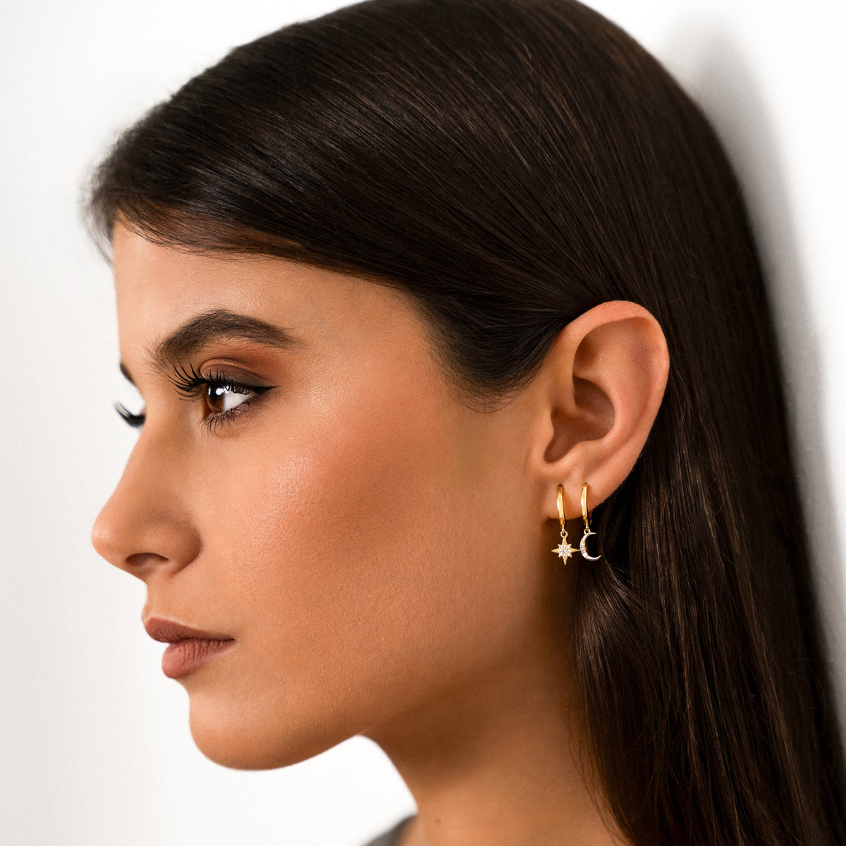 Cosmica - Celestial Moon and Star Earrings