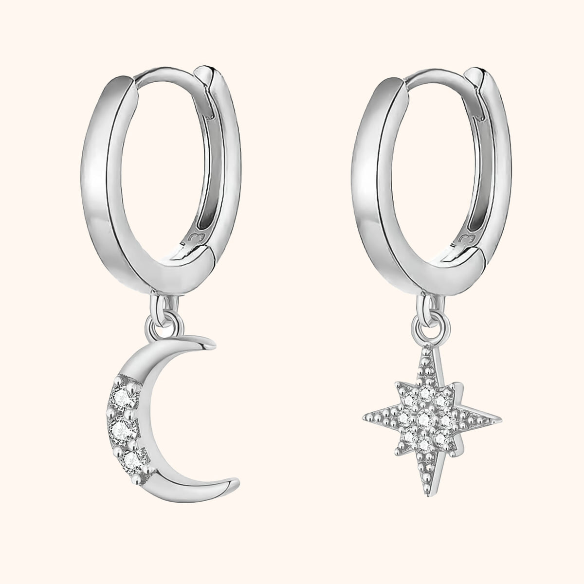 Cosmica - Celestial Moon and Star Earrings