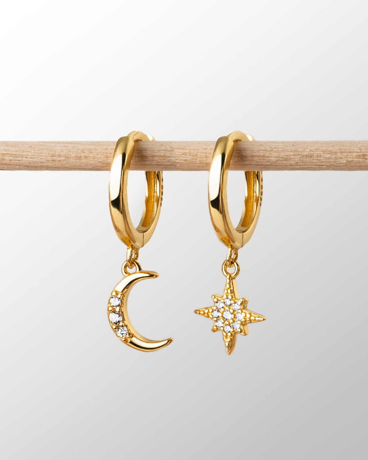 Cosmica - Celestial Moon and Star Earrings