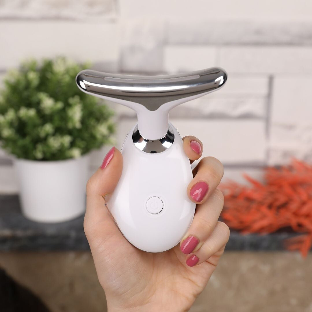SereneTouch Massager - 3-in-1 Vibration, Heat, and Light Therapy for Face and Neck