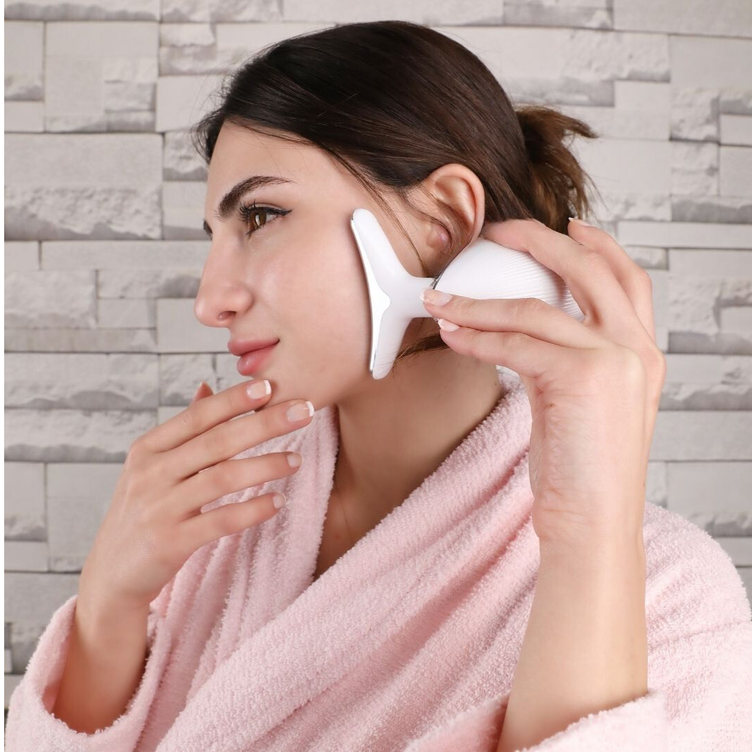 SereneTouch Massager - 3-in-1 Vibration, Heat, and Light Therapy for Face and Neck