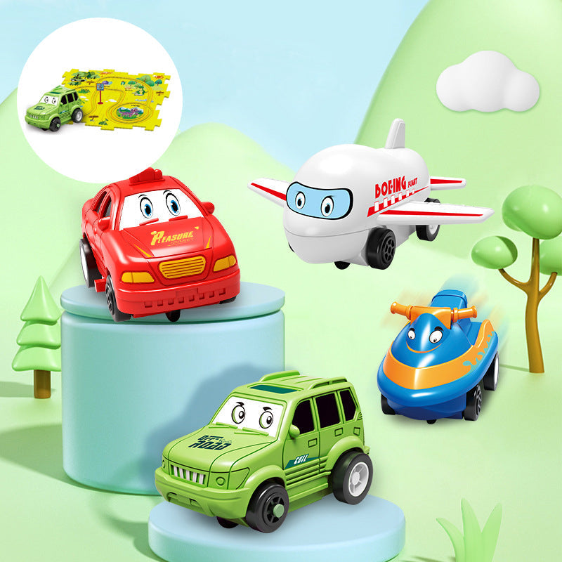 CreativeTrack Puzzle - Build-Your-Own Race Track for Kids