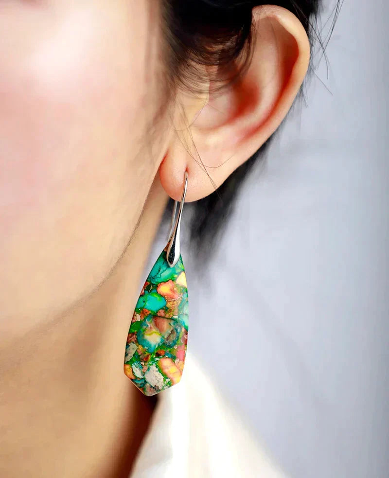 Faurina - Vibrant Jasper Earrings for Every Occasion