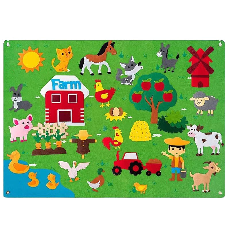 FeltPlay - Creative Toddler Felt Board for Playtime Fun