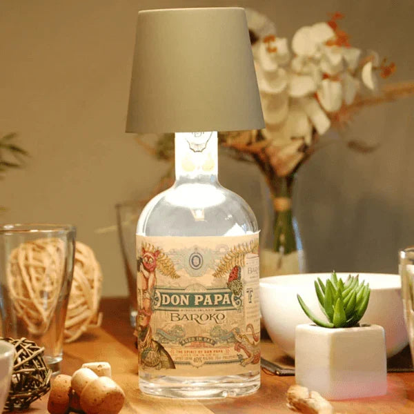 GlowBottle - Stylish LED Bottle Lamp for Warm, Cozy Lighting