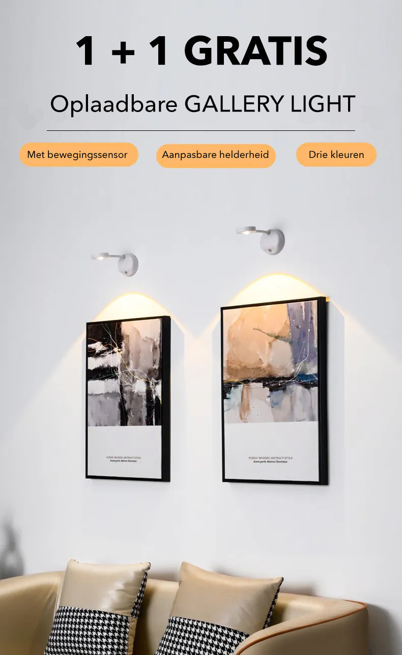DeltaBeam - Wireless Rechargeable Wall Lamp with Motion Sensor