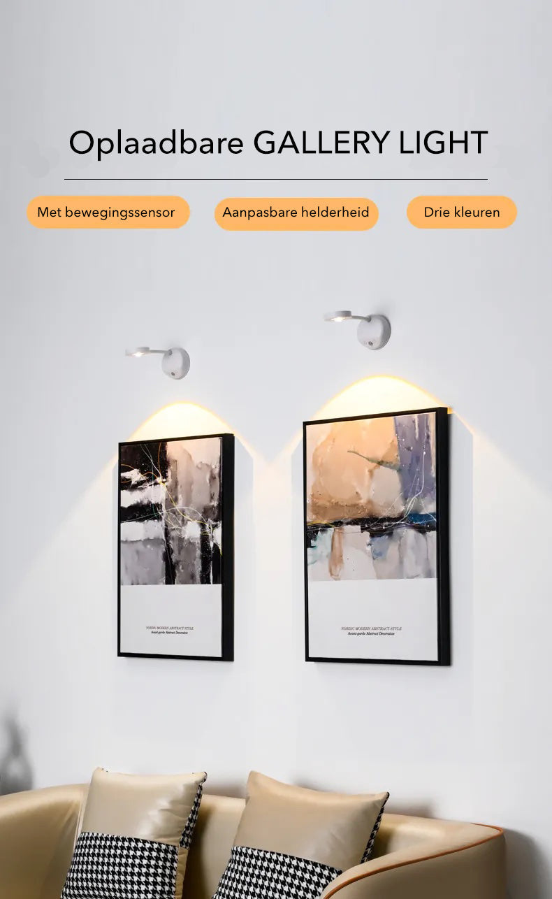 FrescoBeam - Motion-Sensor Rechargeable Wall Light