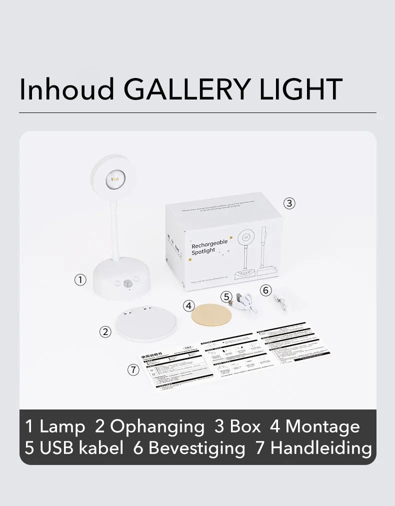 FrescoBeam - Motion-Sensor Rechargeable Wall Light