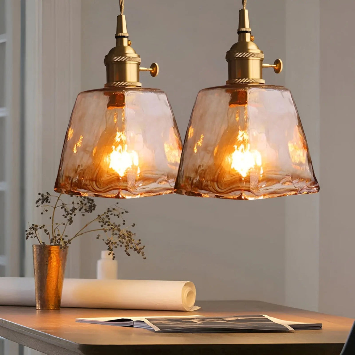 GlassElegance - Luxury Crystal Ceiling Lamp