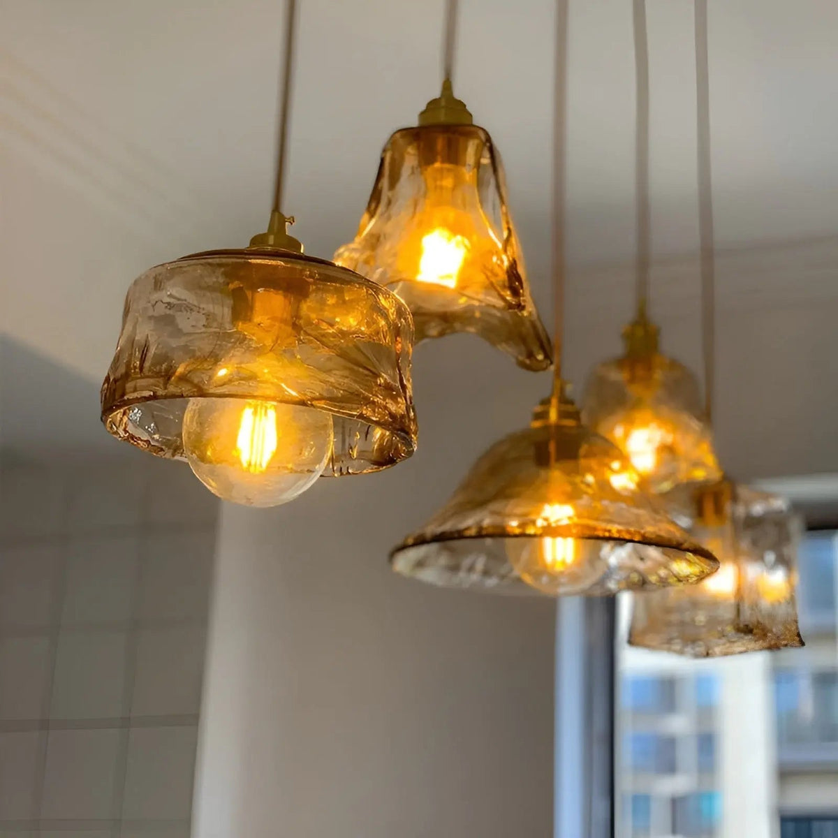 GlassElegance - Luxury Crystal Ceiling Lamp