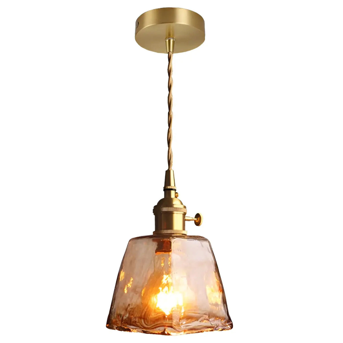 GlassElegance - Luxury Crystal Ceiling Lamp