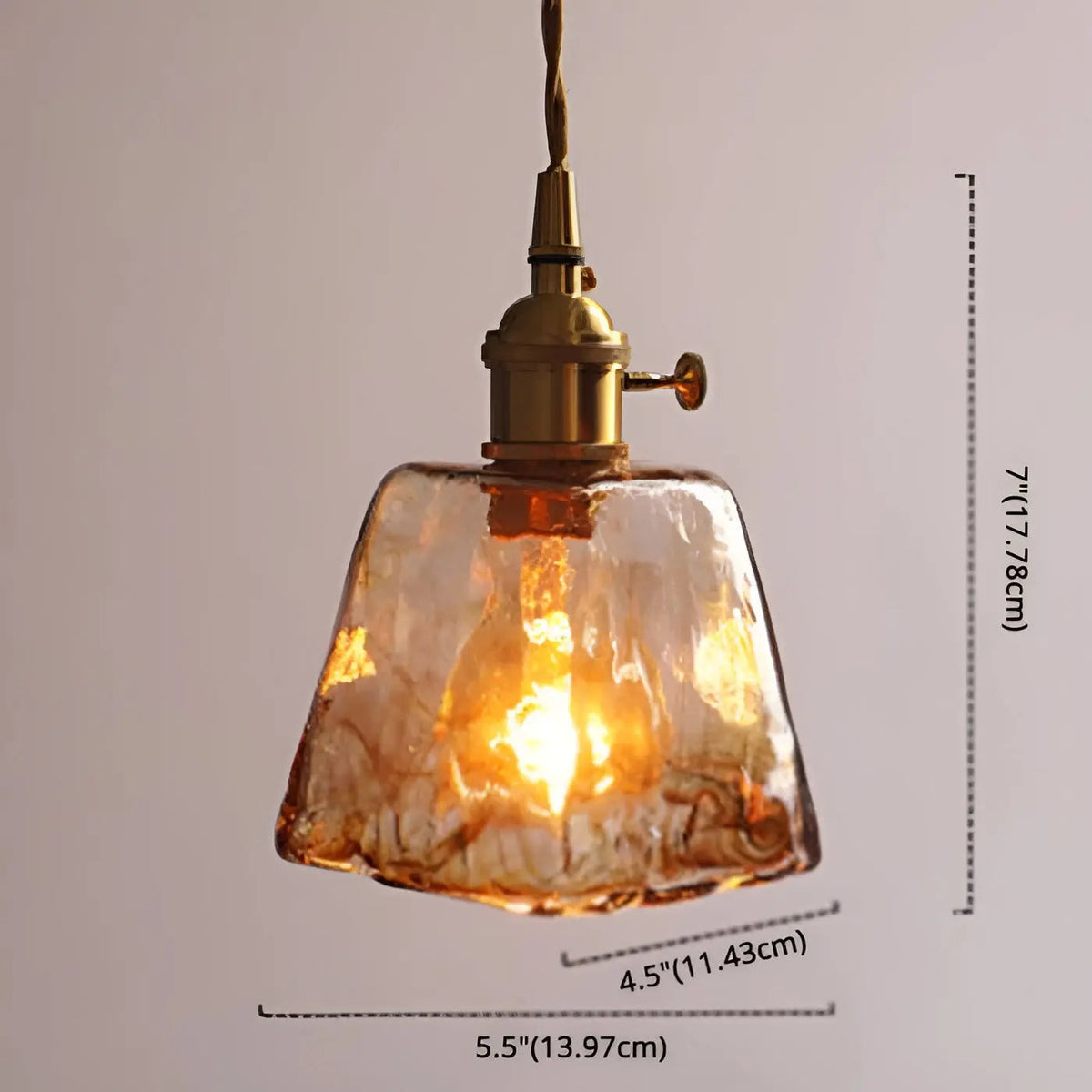 GlassElegance - Luxury Crystal Ceiling Lamp