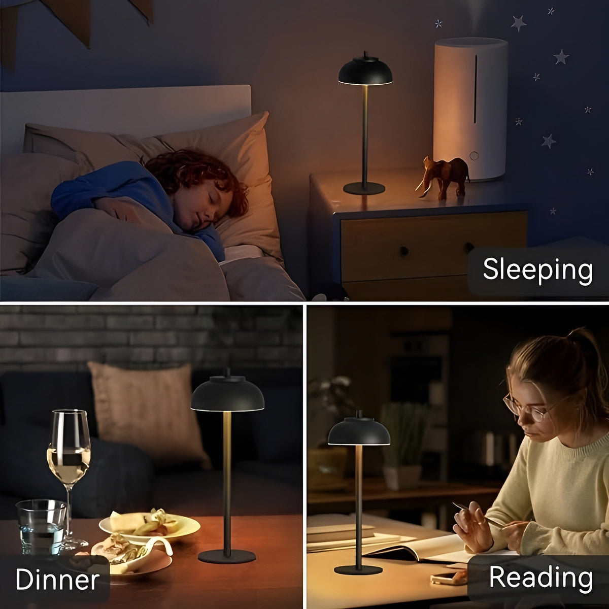 RetreatBrook - Three-Mode Dimmable LED Table Lamp