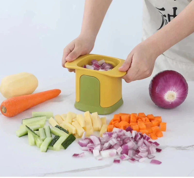 QuickChop Vegetable Cutter - Fast Slicing for Easy Meal Prep