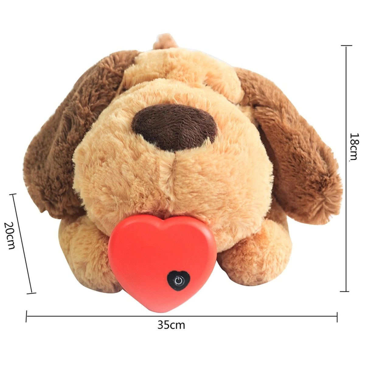 CuddlePup - Comforting Heartbeat Plush Toy for Puppies