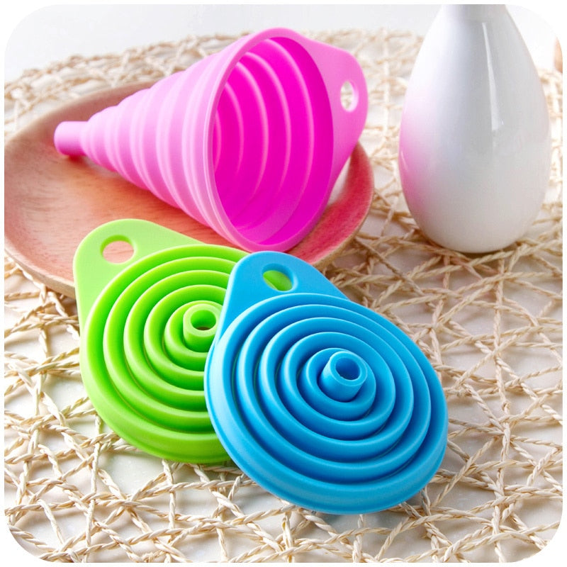FoldEase Funnel - Collapsible Kitchen Funnel for Quick Pouring