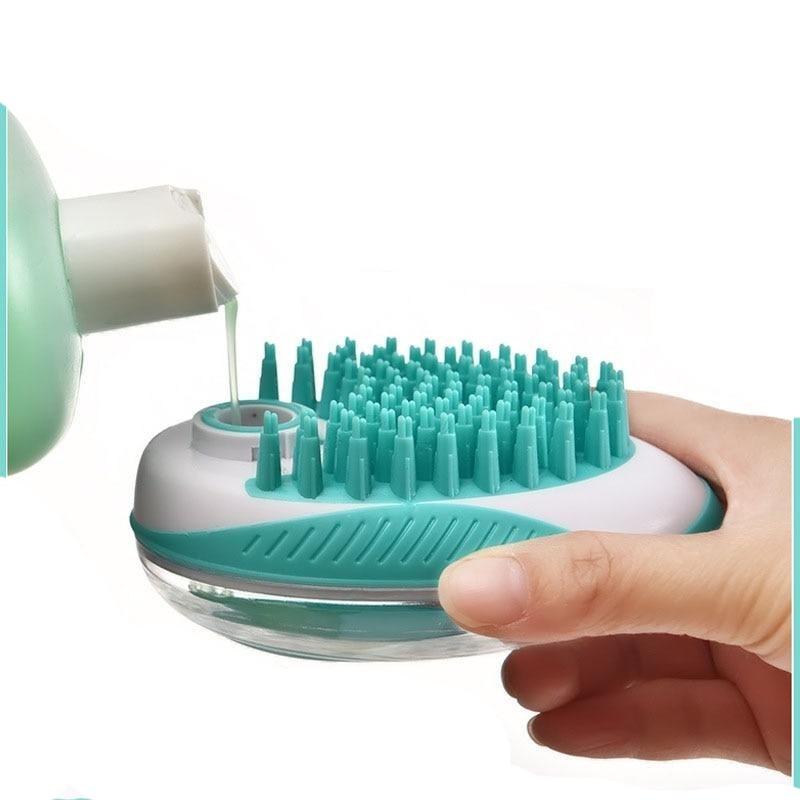 ZorroPet - 2-in-1 Soap Dispenser and Massage Brush for Dogs