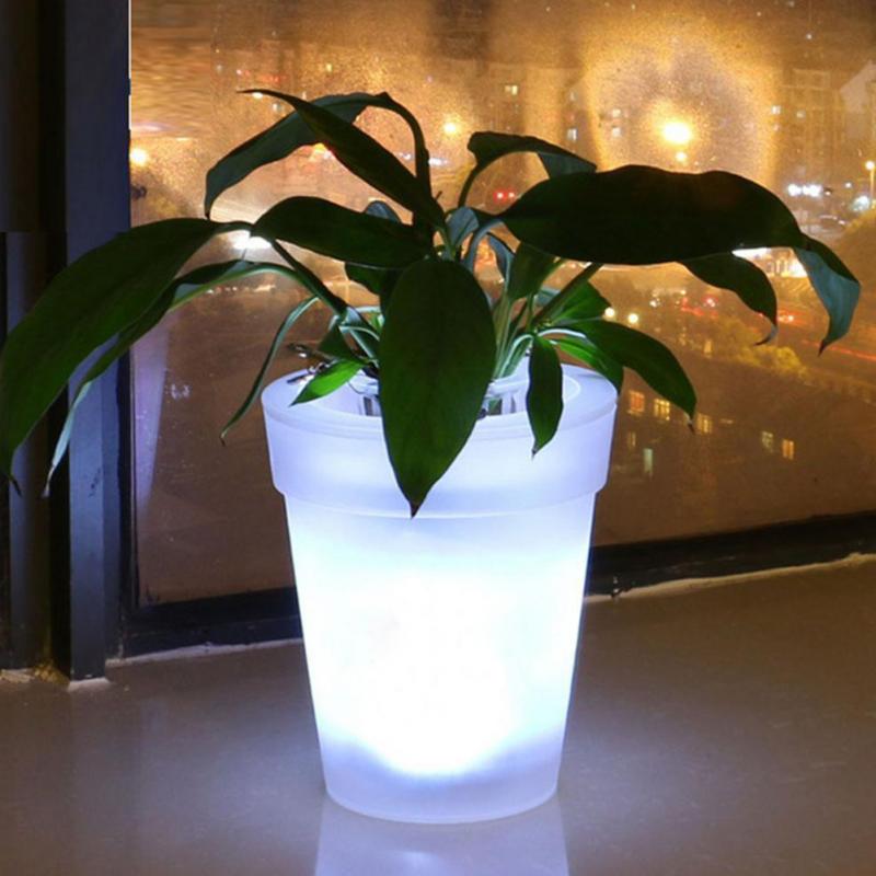 SavvyBloom - Solar-Powered LED Flower Pot