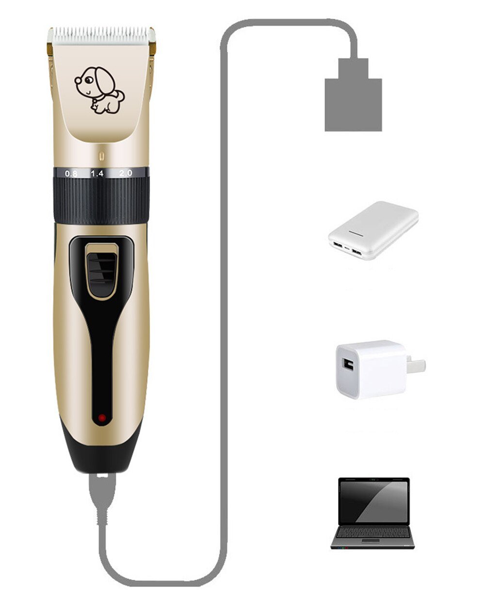 Pett Groomer - Professional Dog Trimmer and Brush Set