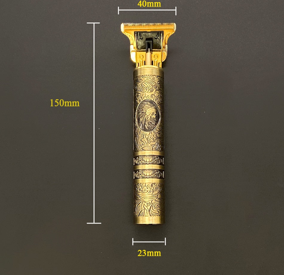 SkullTrim - Rechargeable Vintage Beard Trimmer with Attachments