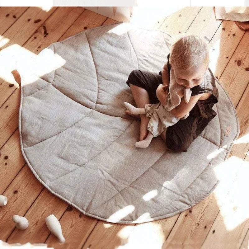 Leafy Comfort Baby Play - Soft Leaf-Shaped Play Mat