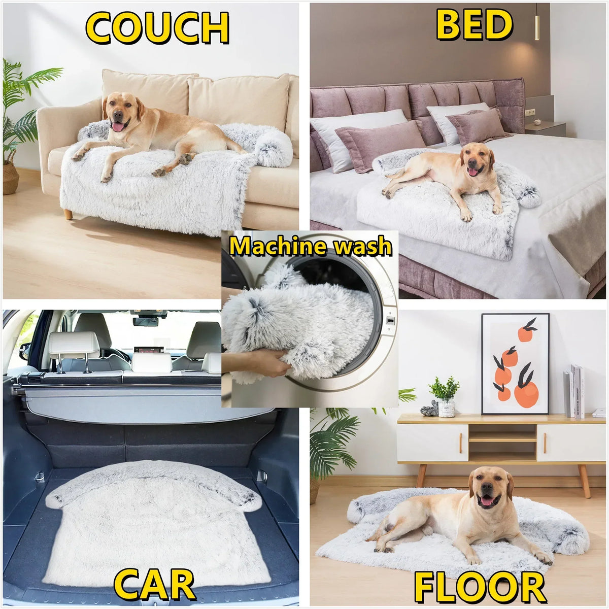 Quishy PetBed - Cozy Washable Plush Blanket