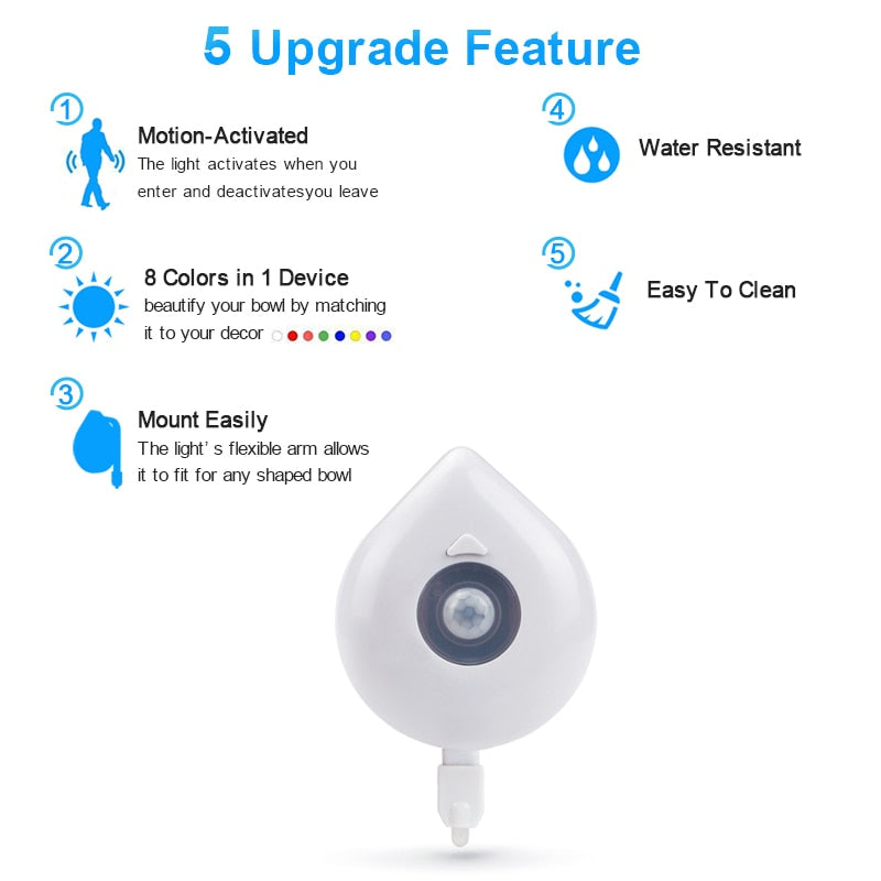 Danforth - Color-Changing Motion Sensor Toilet Light