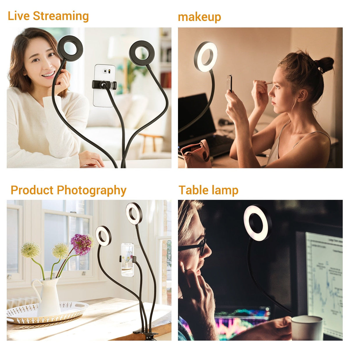 Corvi Vale - Adjustable LED Ring Light For Selfies