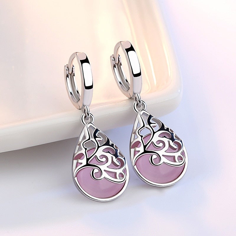 Vivara - Radiant Silver Tree of Life Earrings