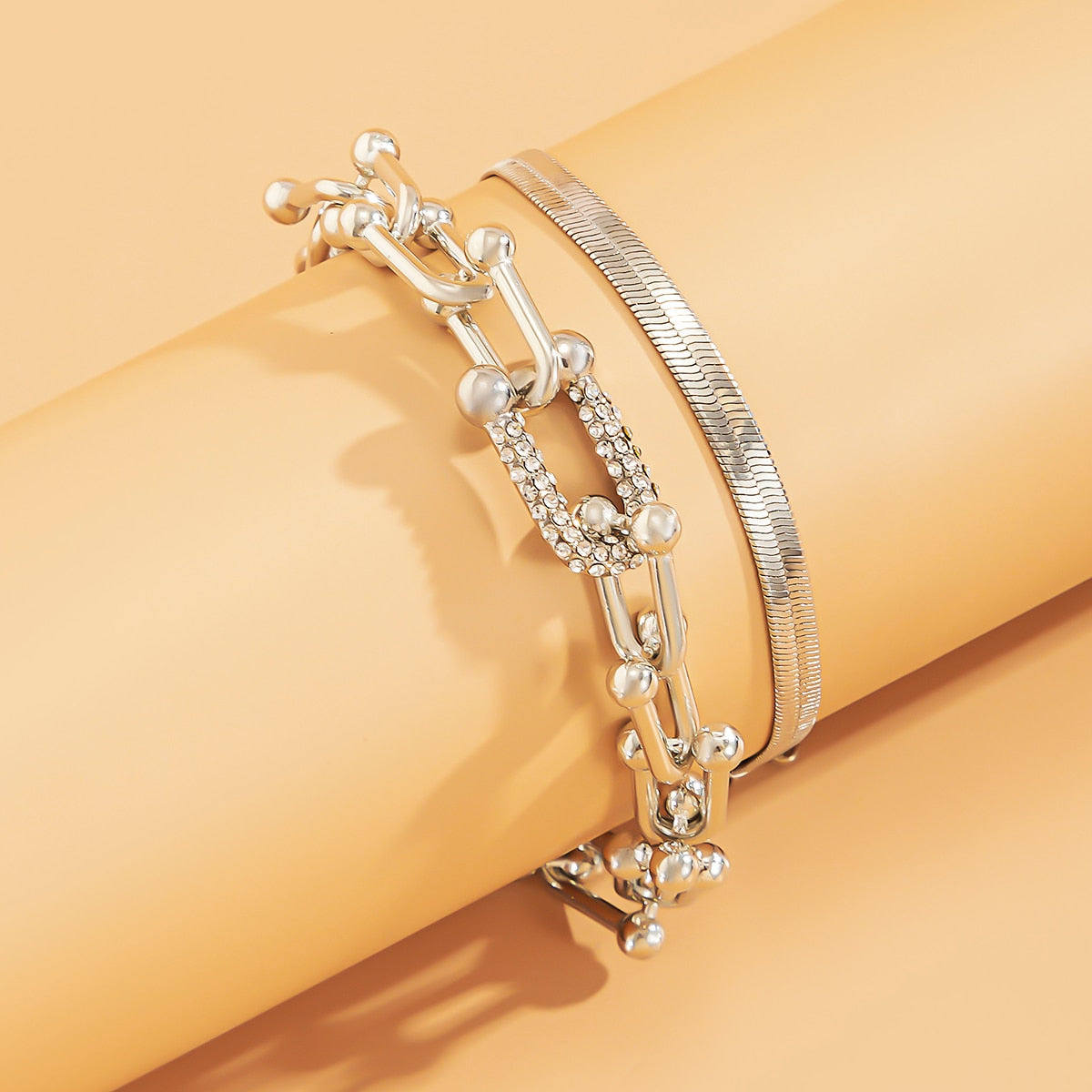 Damira - Stunning Bracelet Duo in Gold or Silver