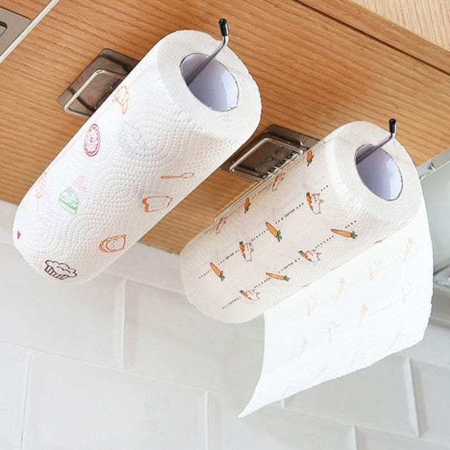 RollMate Holder - Stainless Steel Paper Towel Holder Set