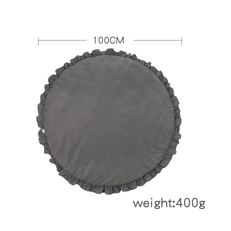 CozyCotton Round Mat - Soft Baby Play and Crawling Mat