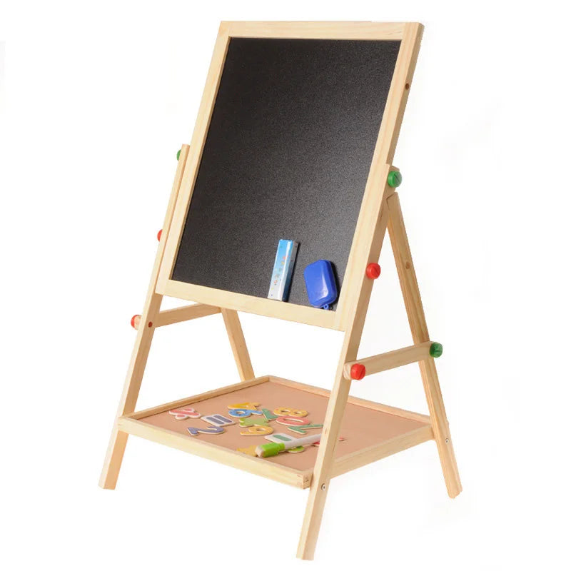 ArtMaster CreativeEase - Double-Sided Wooden Art Easel for Kids