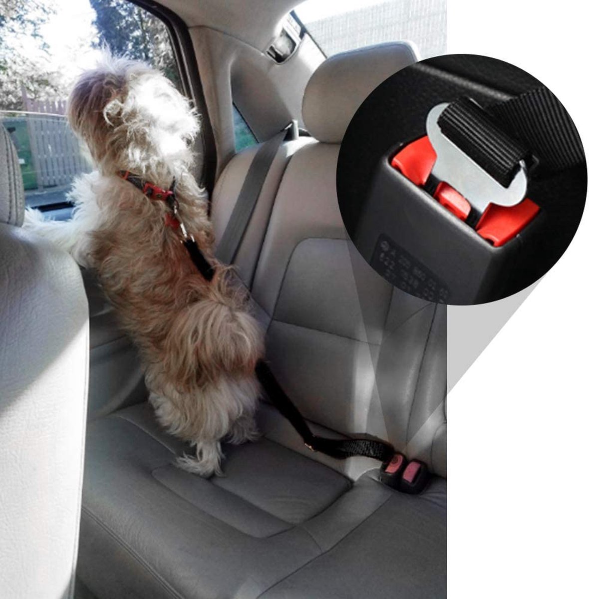 PetSecure - Adjustable Car Safety Seat Belt for Pets