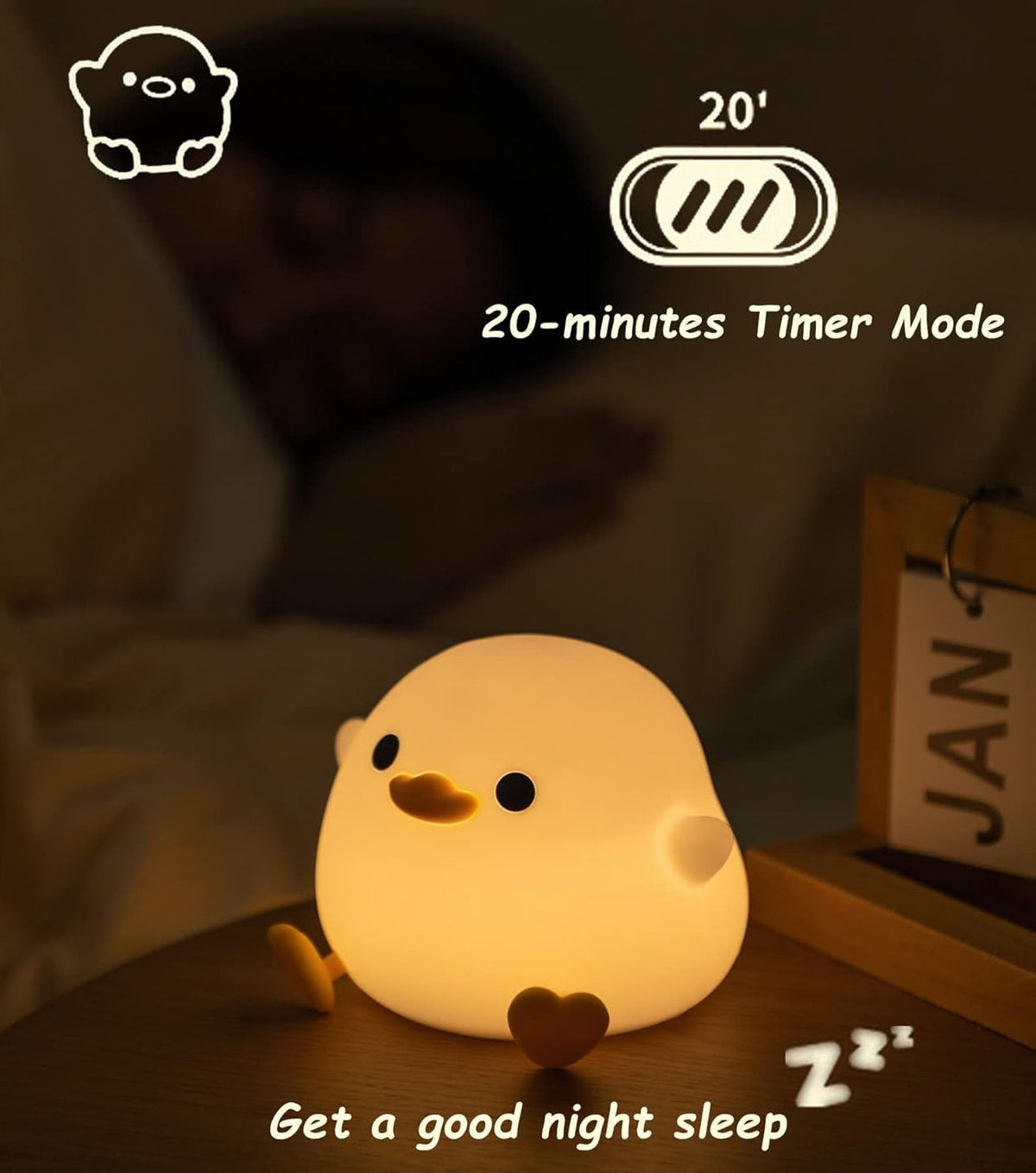Mivosk - Automatic LED Duck Night Light