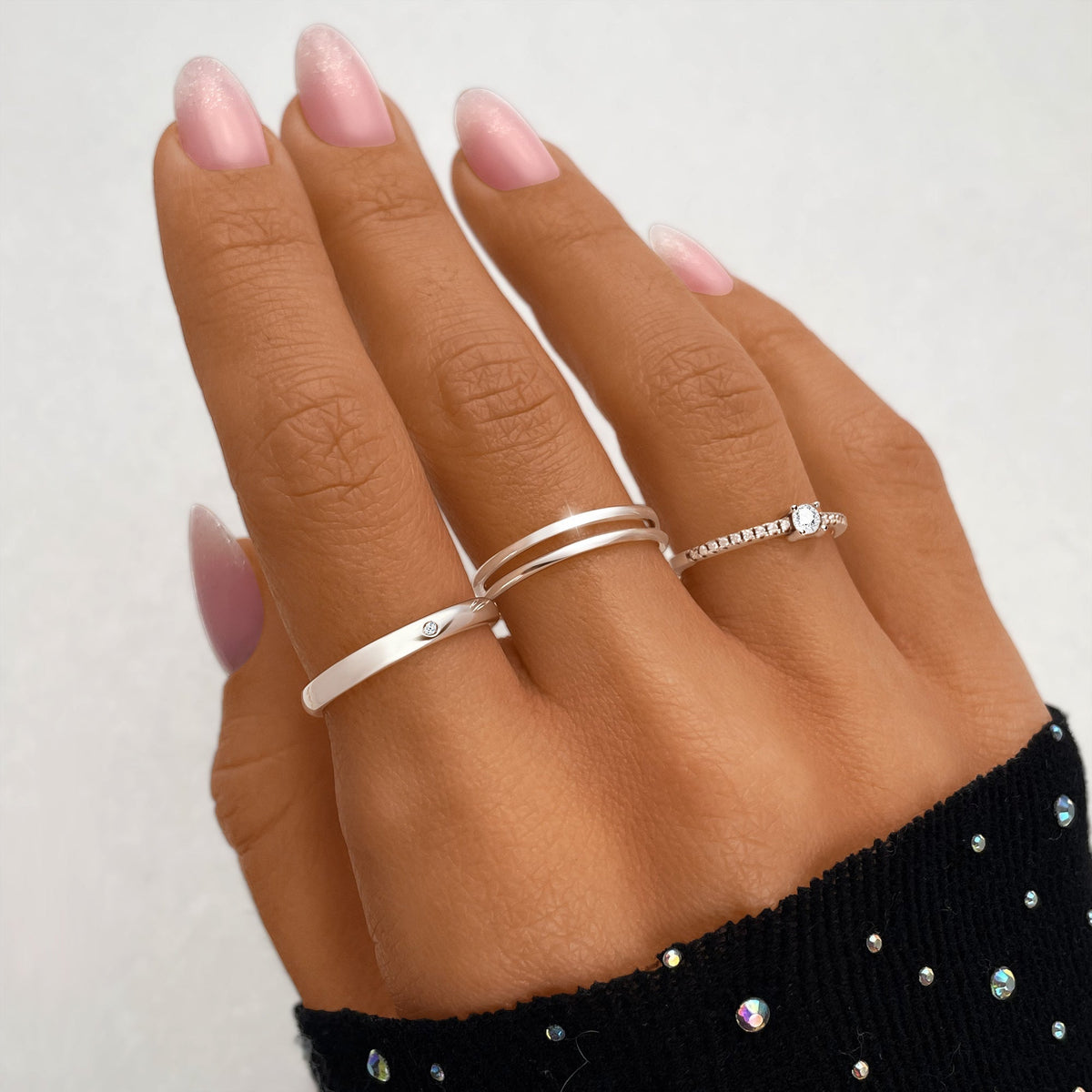 Amaya - Adjustable Double Ring for Effortless Style