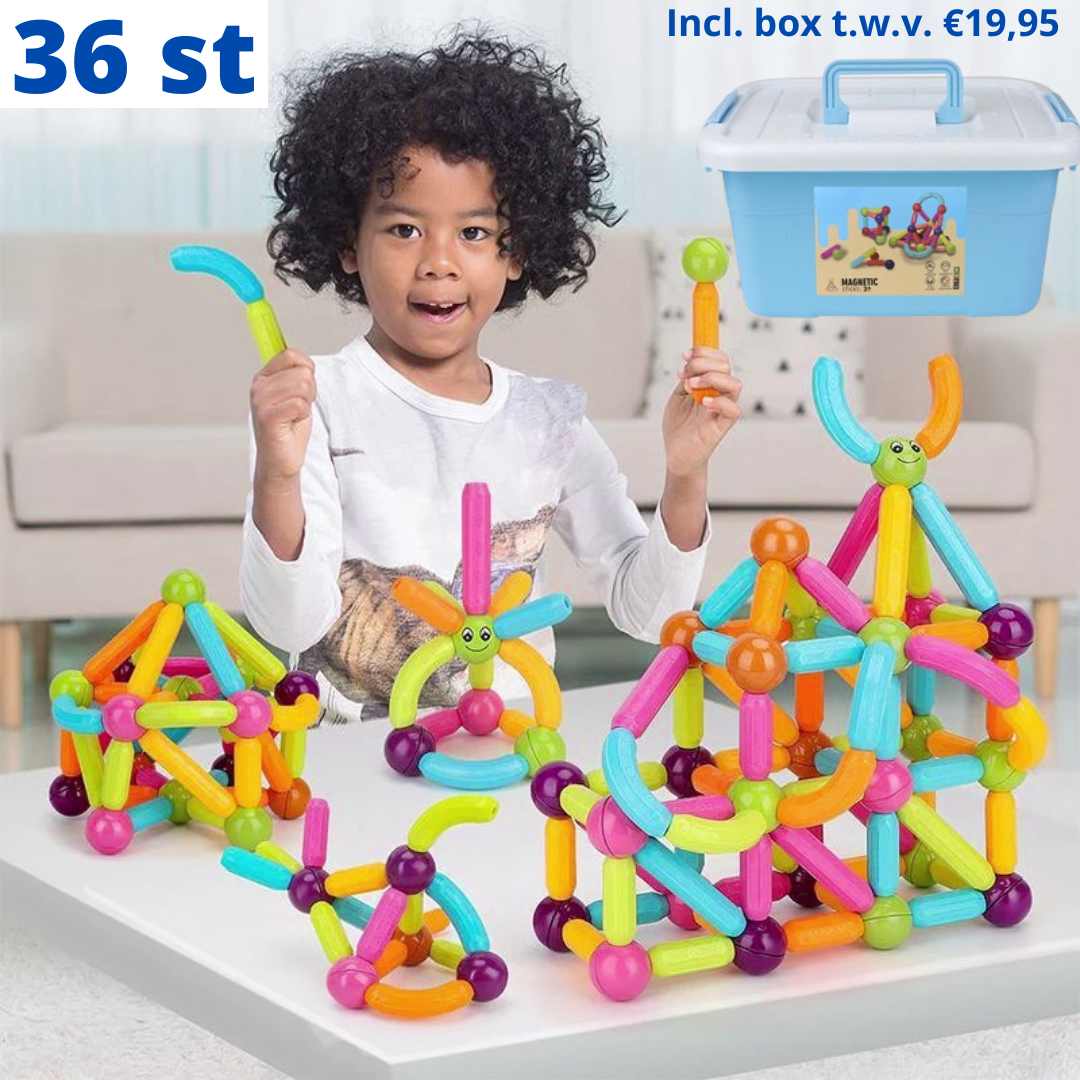 MagicBlocks Toy - Magnetic Building Blocks with Storage Box