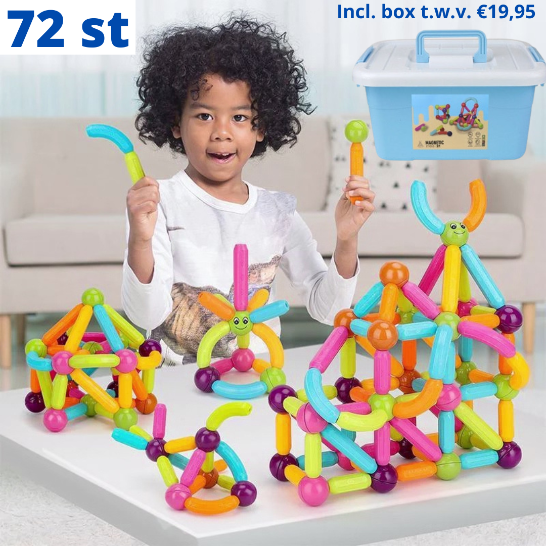 MagicBlocks Toy - Magnetic Building Blocks with Storage Box