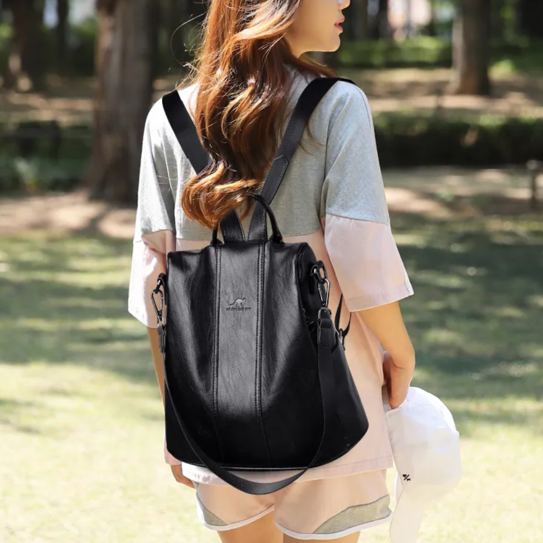 JessieGuard - Spacious Anti-Theft Backpack with Vintage Style