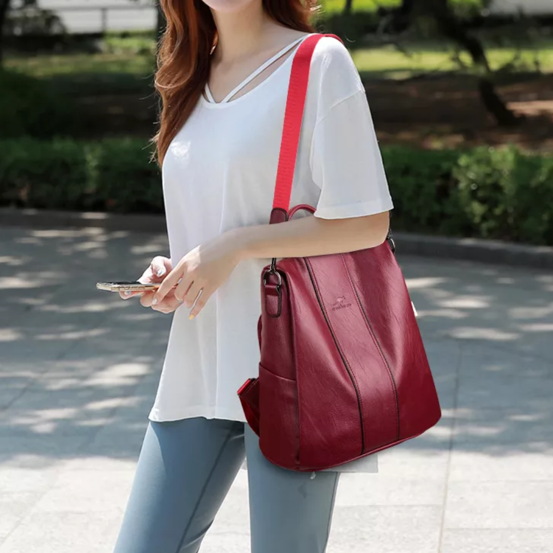 JessieGuard - Spacious Anti-Theft Backpack with Vintage Style