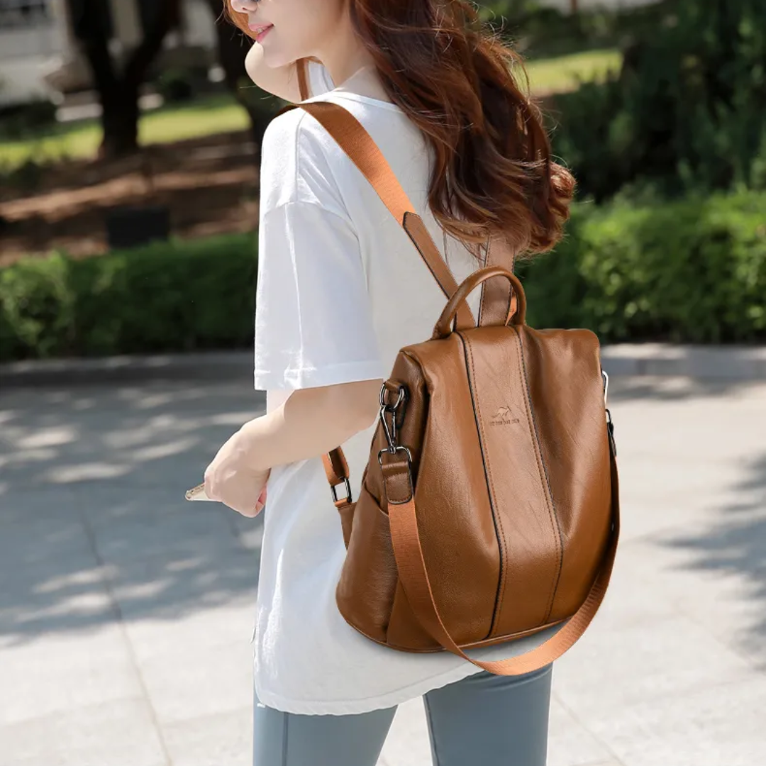 JessieGuard - Spacious Anti-Theft Backpack with Vintage Style