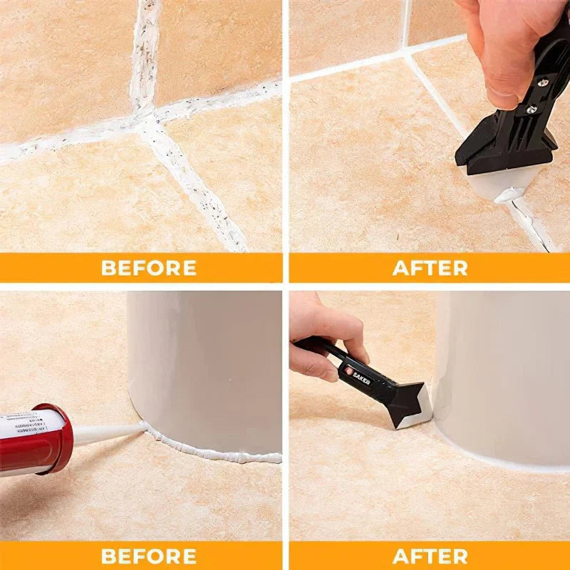 Tengrove - 3-In-1 Silicone Caulk Removal Tool