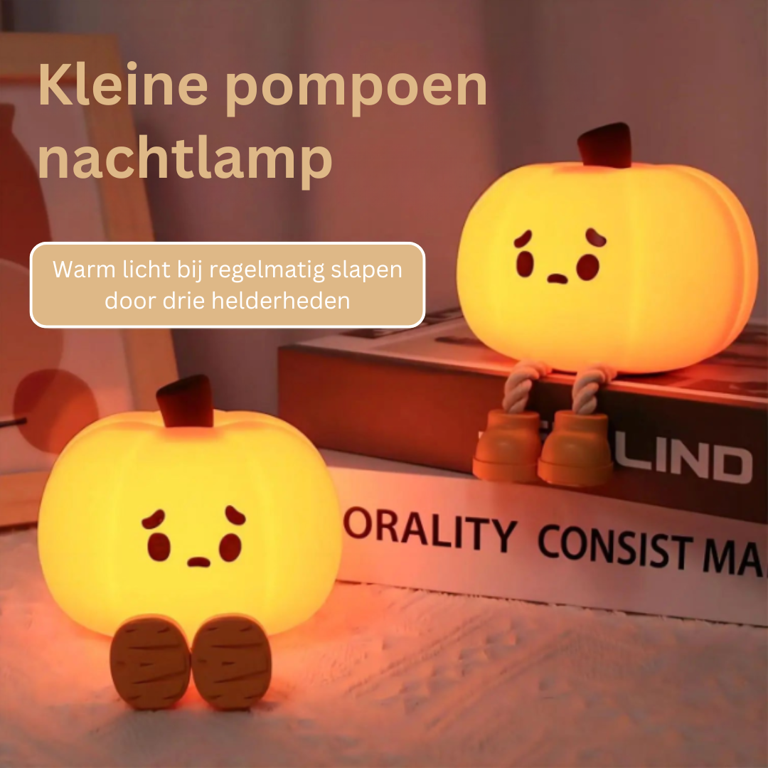 GlowPumpkin Light - Warm Glow Nightlight for Kids' Bedrooms